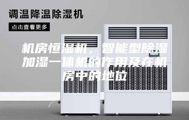 机房恒湿机，智能型除湿加湿一体机的作用及在机房中的地位
