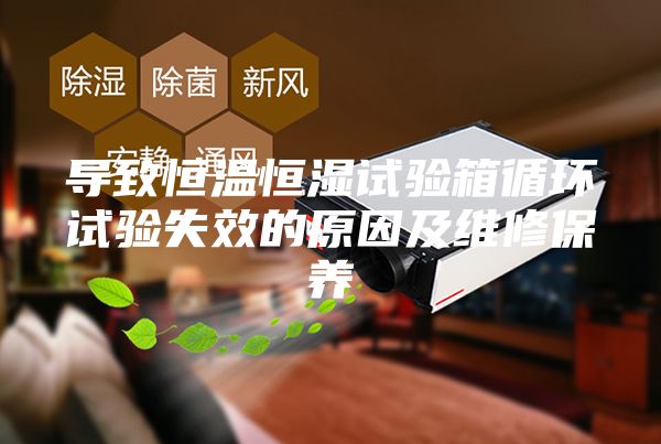 导致恒温恒湿试验箱循环试验失效的原因及维修保养