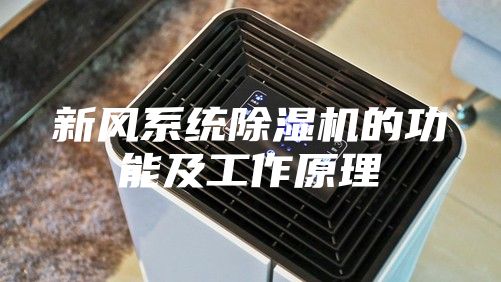 新风系统除湿机的功能及工作原理