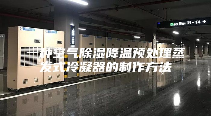 一种空气除湿降温预处理蒸发式冷凝器的制作方法