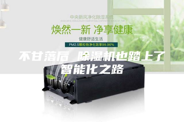 不甘落后 除湿机也踏上了智能化之路