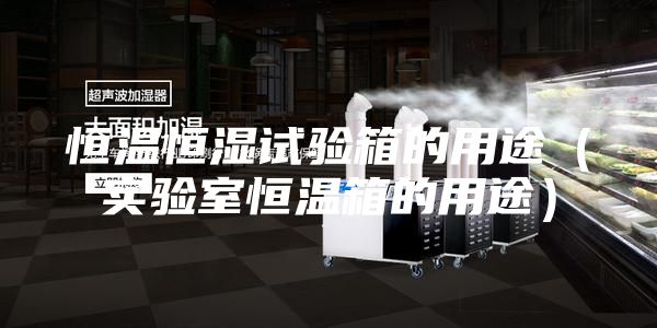 恒温恒湿试验箱的用途（实验室恒温箱的用途）
