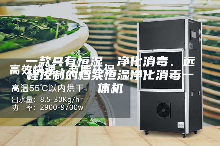 一款具有恒湿、净化消毒、远程控制的档案恒湿净化消毒一体机