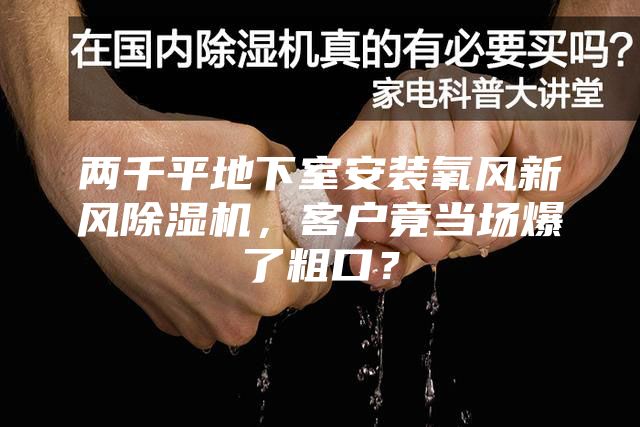 两千平地下室安装氧风新风除湿机，客户竟当场爆了粗口？