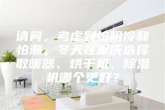 请问，考虑到怕阴冷和怕潮，冬天在重庆选择取暖器、烘干机、除湿机哪个更好？