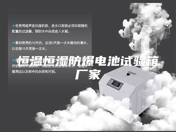 恒温恒湿防爆电池试验箱厂家