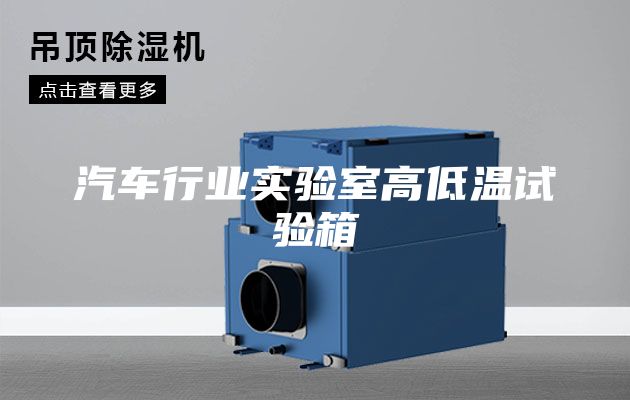 汽车行业实验室高低温试验箱