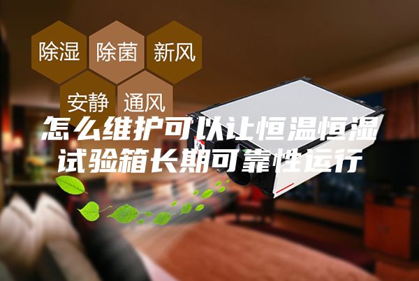 怎么维护可以让恒温恒湿试验箱长期可靠性运行