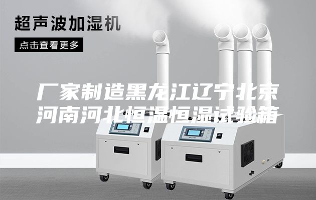 厂家制造黑龙江辽宁北京河南河北恒温恒湿试验箱