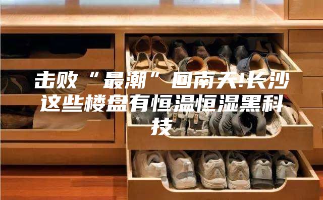 击败“最潮”回南天!长沙这些楼盘有恒温恒湿黑科技