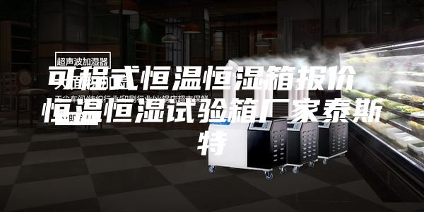 可程式恒温恒湿箱报价 恒温恒湿试验箱厂家泰斯特